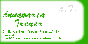 annamaria treuer business card